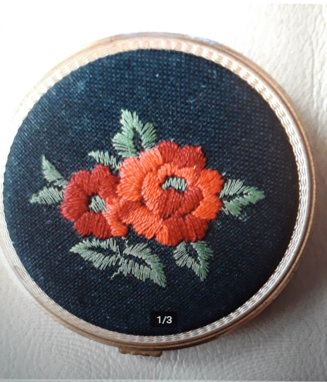 Poederdoos   (Vintage), Ophalen of Verzenden, Zo goed als nieuw, Overige kleuren, Make-up