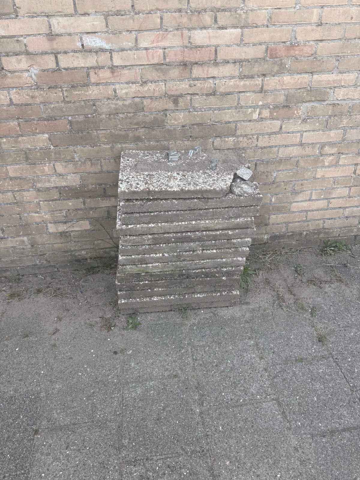 Gebruikte betonnen terrastegels, Tuin en Terras, Tegels en Klinkers, Ophalen, Gebruikt, Minder dan 5 m², Beton