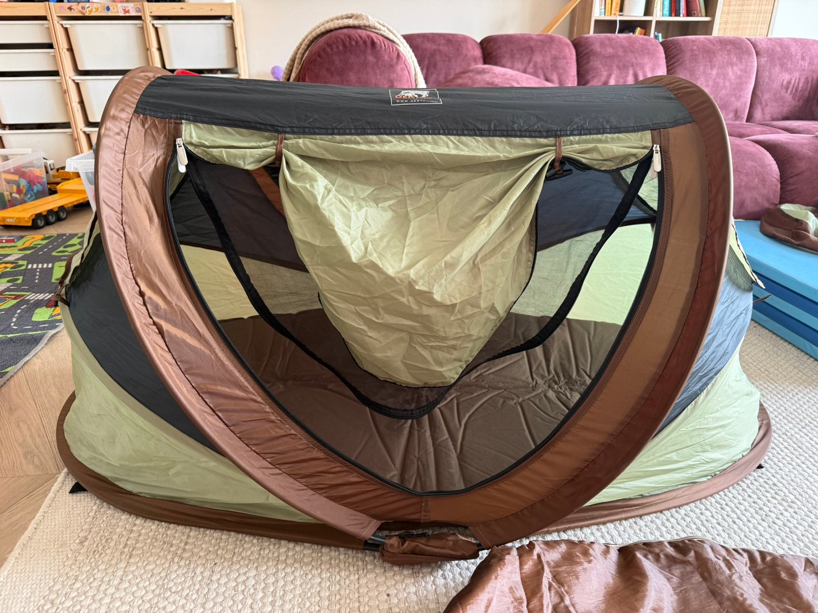Deryan peuter deluxe, Caravans en Kamperen, Tenten, Ophalen, Zo goed als nieuw, Tot en met 2