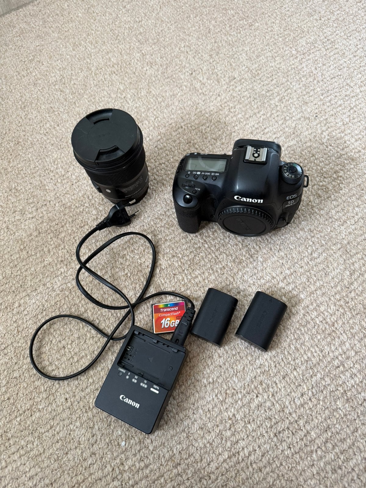 Canon 5D Mark iv + Sigma 24mm 1.4, Gebruikt, Canon, Overige soorten, Camera