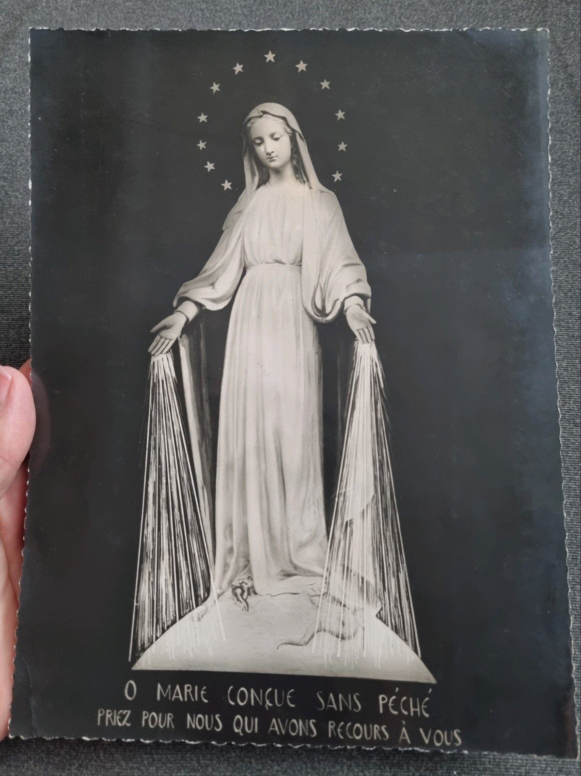 grote vintage foto Wonderdadige Maria Parijs, Ophalen of Verzenden