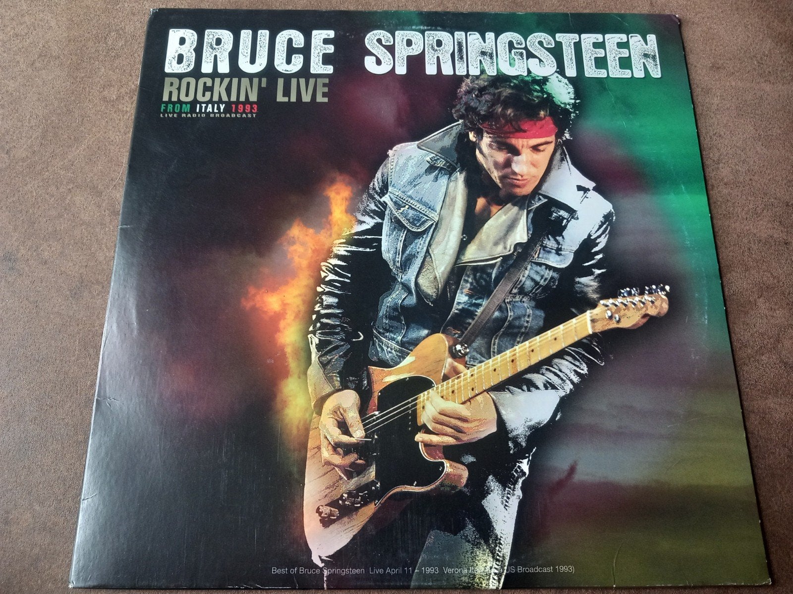 Bruce Springsteen - Rockin' Live From Italy 1993 LP, Cd's en Dvd's, Vinyl | Rock, Gebruikt, Poprock, 12 inch, Ophalen of Verzenden