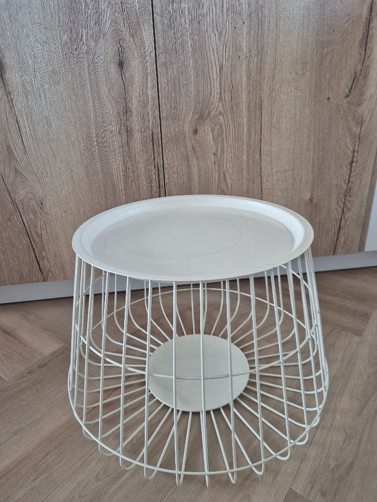 Dekenmand met deksel, Ophalen, Gebruikt, Mand, Rond
