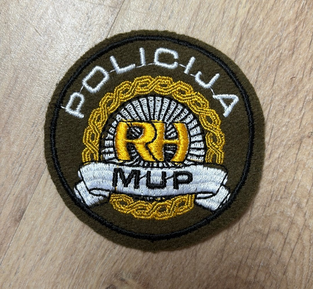 Kroatische politie patch, Ophalen of Verzenden, Overige soorten, Nederland, Embleem of Badge