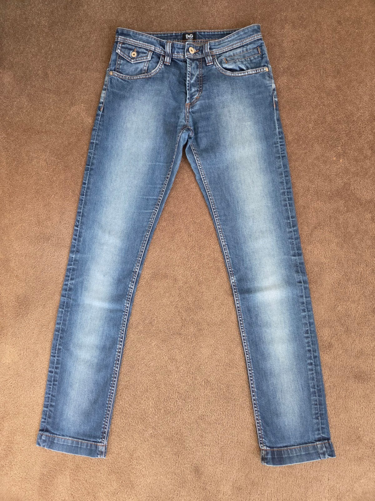 Dolce & Gabbana spijkerbroek - Mt 24 - Relaxed straight fit, Dolce & Gabbana, Blauw, Ophalen of Verzenden, Zo goed als nieuw