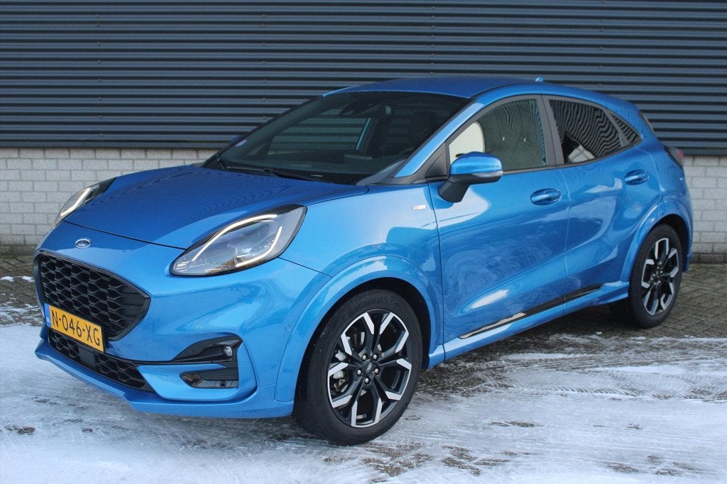 Ford Puma ST-Line X Hybrid 155pk | SUMMERDEAL | Driver Assis, Auto's, Ford, Stof, Blauw, 1219 kg, Origineel Nederlands