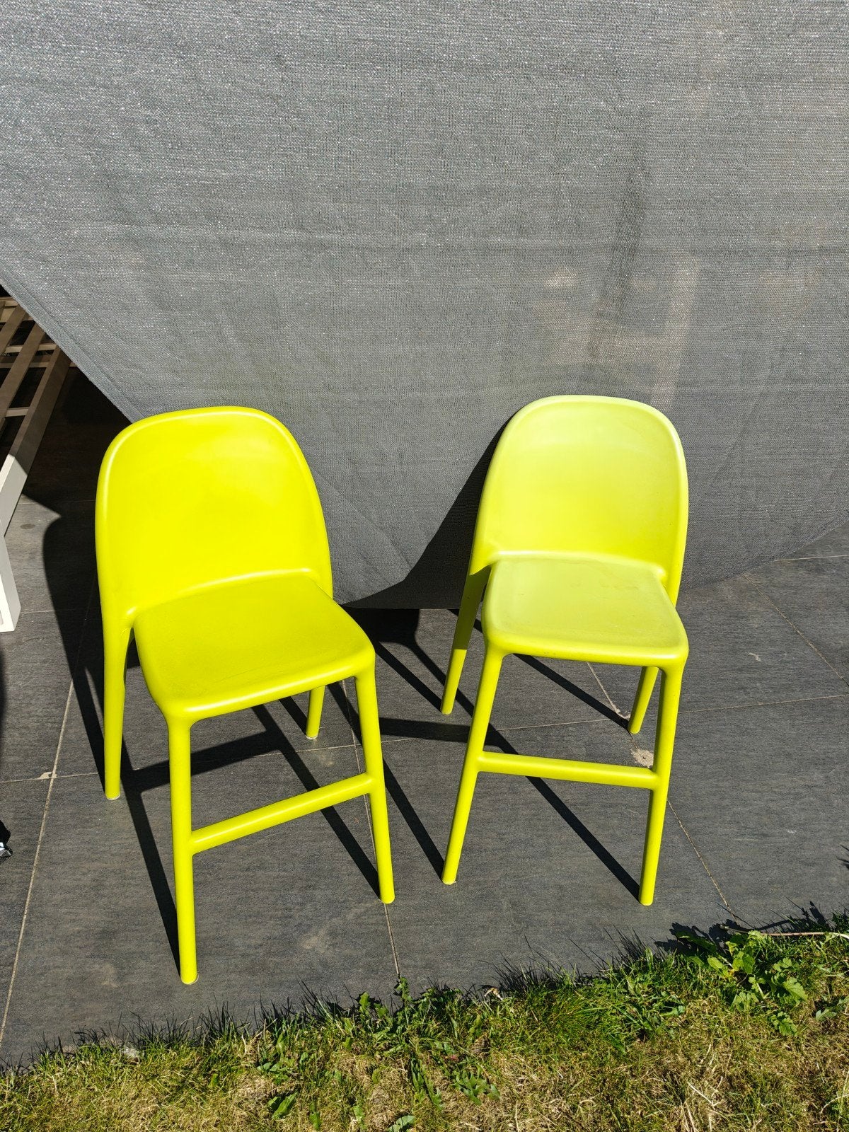 2x Groene IKEA Urban Kinderstoelen - Binnen & Buiten, Ophalen, Gebruikt, Overige typen