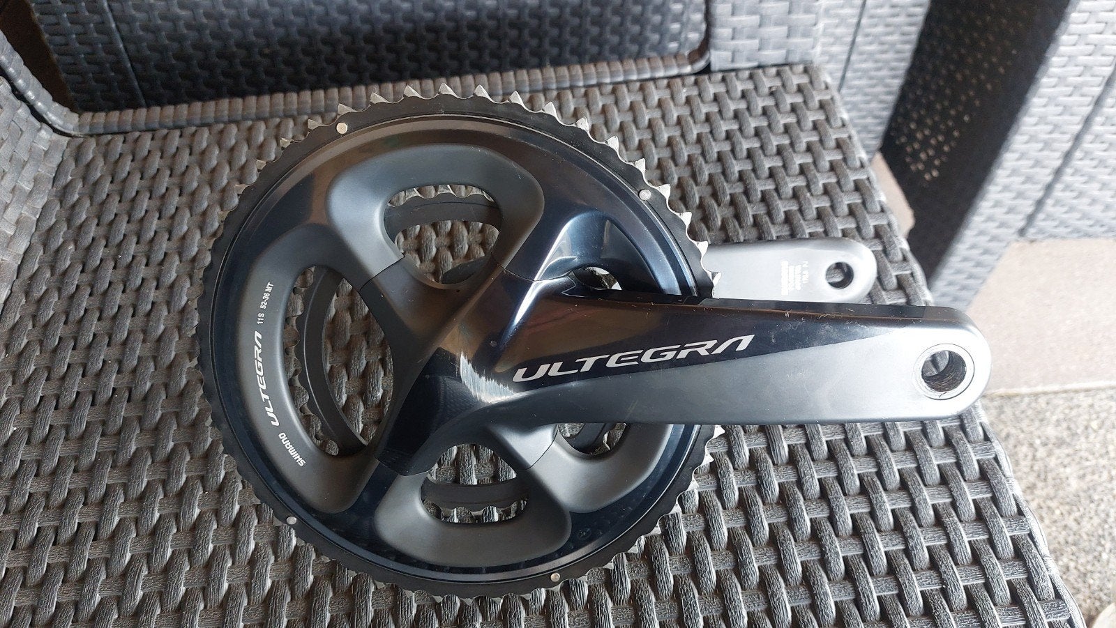 shimano ultegra R8000 crankstel 172,5 mm 52 - 36, Fietsen en Brommers, Fietsonderdelen, Crankstel of Pedalen, Gebruikt, Shimano Ultegra