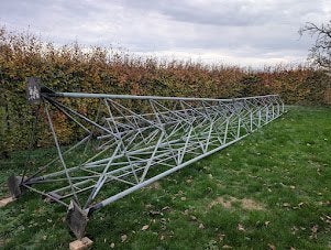 Zware mast 22m., Ophalen, Gebruikt, Mast