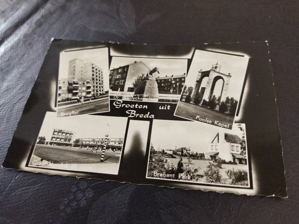 Ansichtkaart groeten uit Breda, Ophalen of Verzenden, 1960 tot 1980, Gelopen, Noord-Brabant