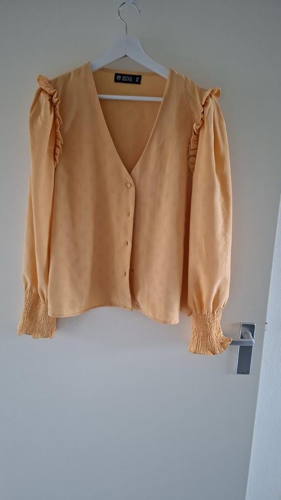 Blouse, Ophalen, Zo goed als nieuw, Maat 46/48 (XL) of groter, Geel