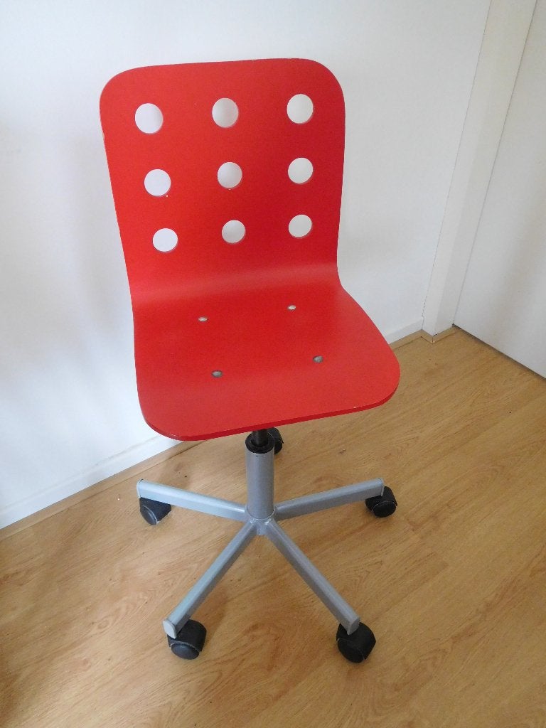 Kinder- /tienerbureaustoel, Ophalen, Gebruikt, Rood, Bureaustoel