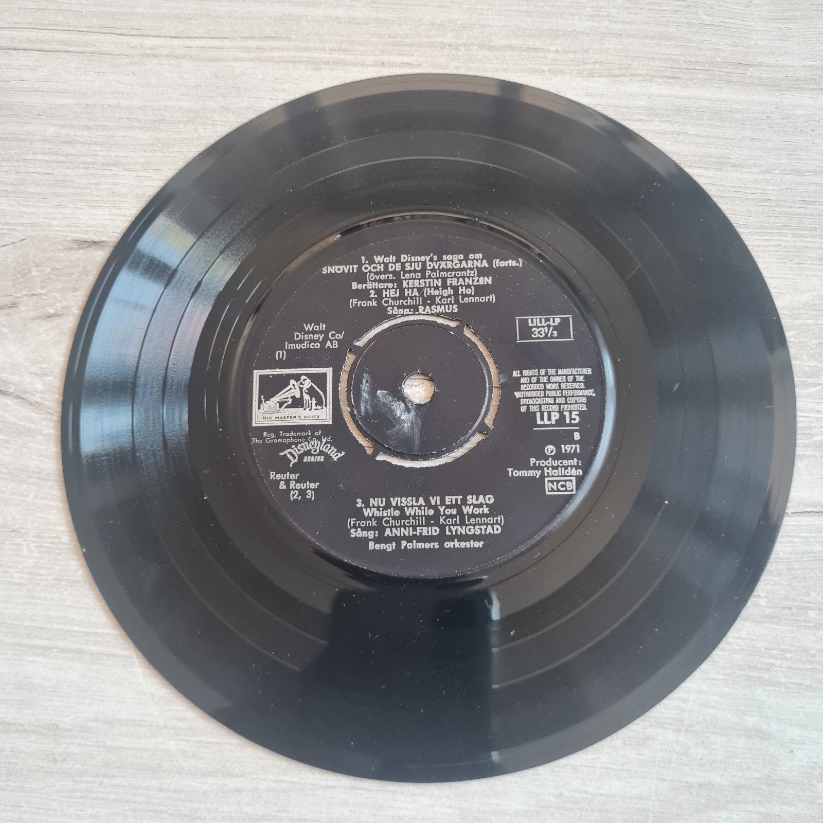 Walt Disney's SNEEUWWITJE EN DE ZEVEN DWERGEN Vinyl EP, Gebruikt, Ophalen of Verzenden, EP, EP