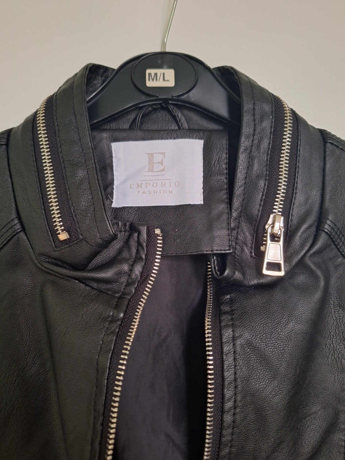 kunstleren jasje maat m/l, Kleding | Dames, Ophalen of Verzenden, Nieuw, Maat 38/40 (M), Zwart