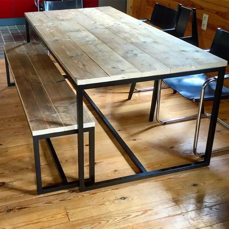 Nieuwe tafelframe Stalen Frame Onbehandeld metaal 100x200, Ophalen, Nieuw, 50 tot 100 cm, Vijf personen of meer