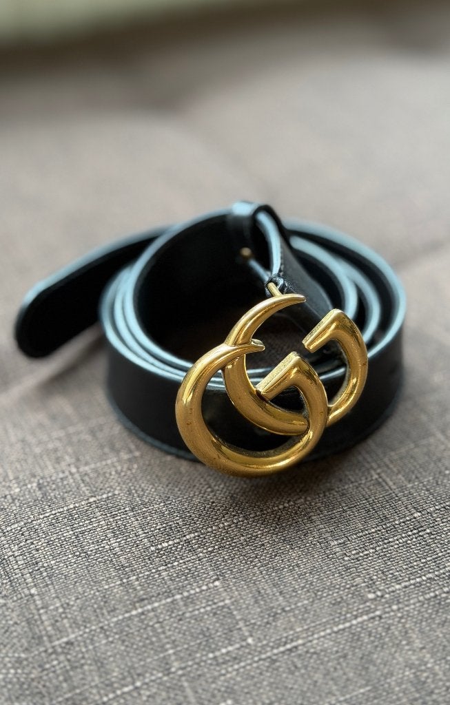 Gucci GG Marmont 30mm 95cm Black Belt, 3 tot 5 cm, 90 tot 100 cm, Tailleriem, Ophalen of Verzenden