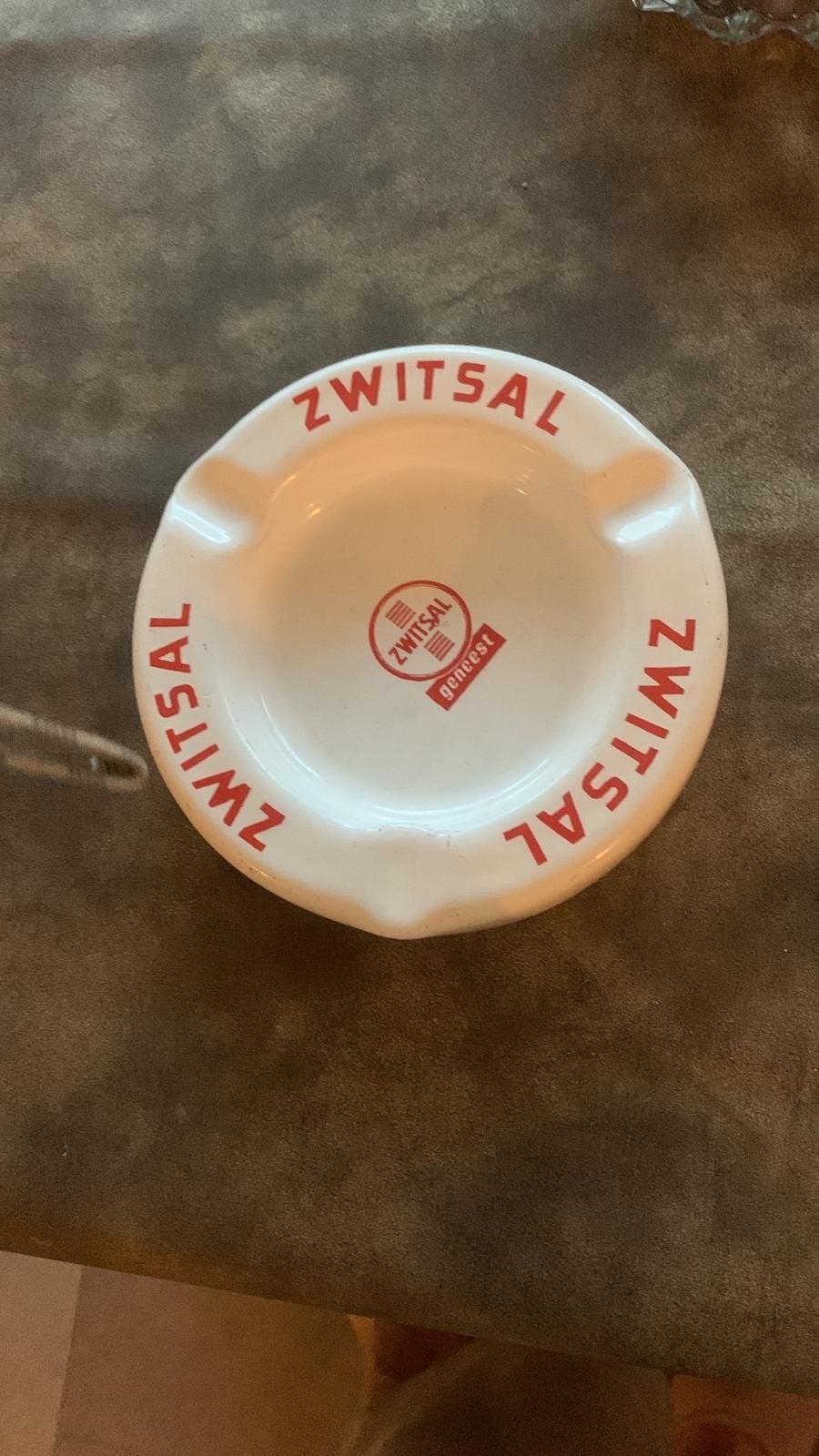 Vintage Zwitsal asbak - zeldzaam verzamelobject, Ophalen of Verzenden, Gebruikt