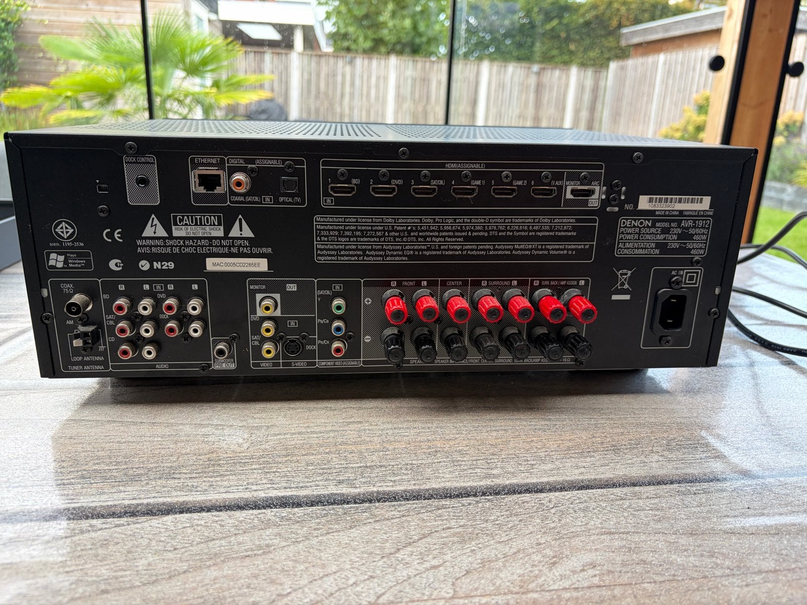 Denon AVR-1912 AV Receiver met afstandsbediening, Audio, Tv en Foto, Denon, Ophalen of Verzenden, Zo goed als nieuw, 120 watt of meer