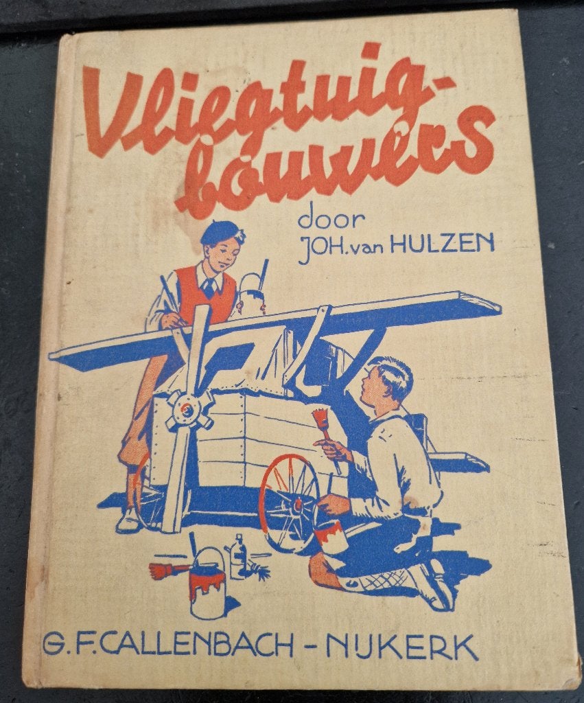 Vliegtuigbouwers - Hulzen, Joh. van - oud jeugdboek, Ophalen of Verzenden, Hulzen, Joh. van