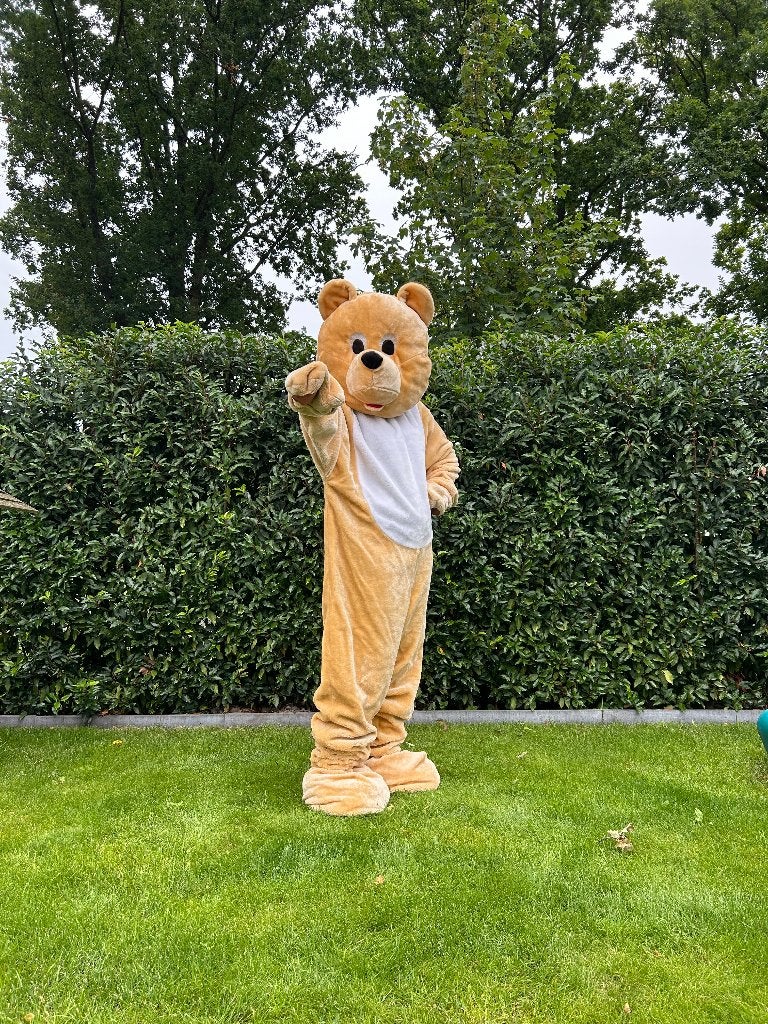 Te huur: Beer-kostuum, Mascotte, Masked Singer, Carnaval, Hobby en Vrije tijd, Feestartikelen | Verhuur, Ophalen of Verzenden