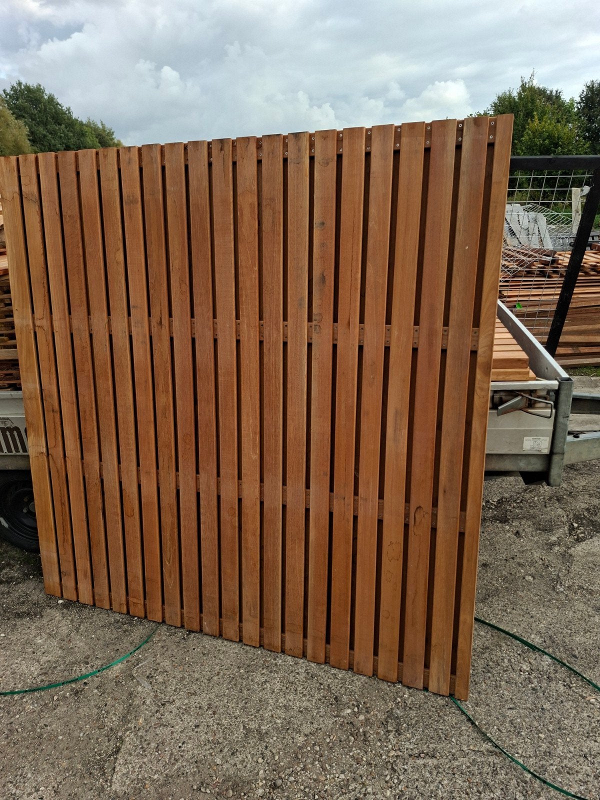 Luxe Bankirai Tuinschermen 180x180 cm - Geen doorkijk, Tuin en Terras, Ophalen, Nieuw, Hout, 1 tot 2 meter