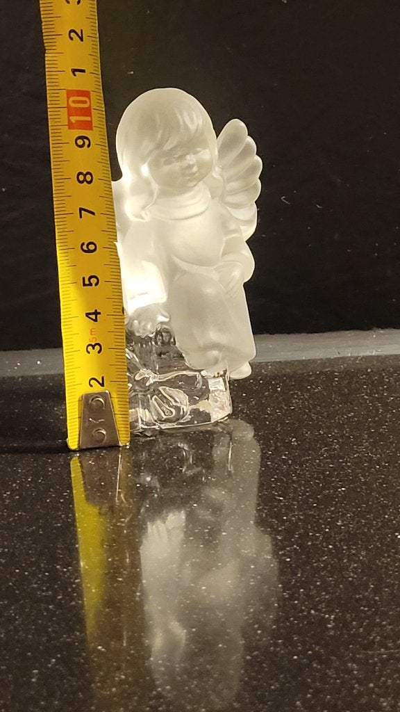 Vintage frosted glas kerstengel Goebel 1981, Diversen, Ophalen of Verzenden, Zo goed als nieuw