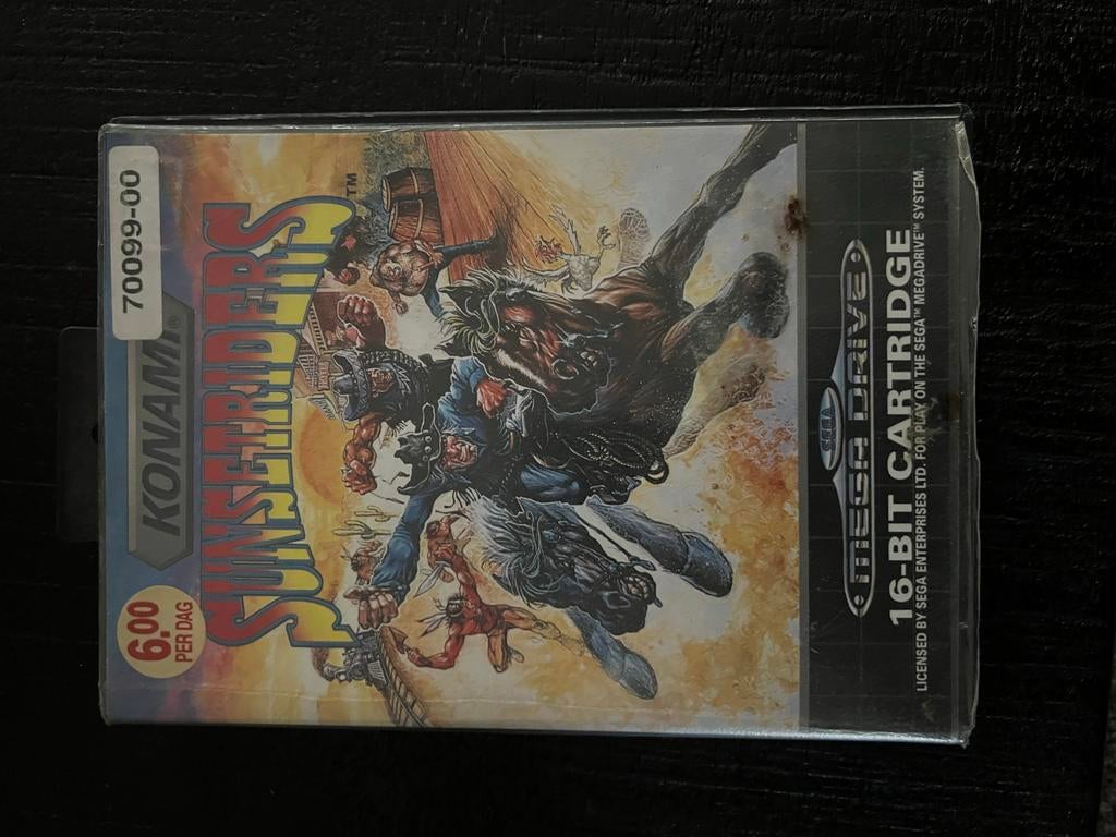 Sunset Riders Sega Mega Drive - Klassieke Arcade Actie, Avontuur en Actie, Gebruikt, 2 spelers, Eén computer