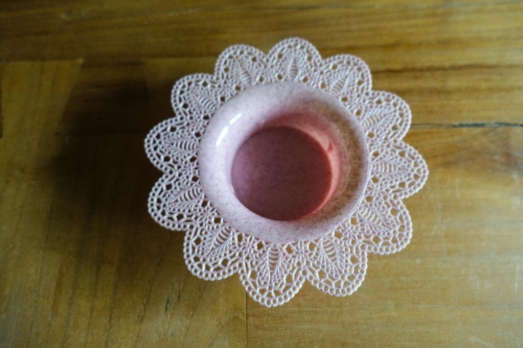 roze kunststof bloembakje - bloemsierkunst, Kunststof, Rond, Nieuw, Ophalen of Verzenden