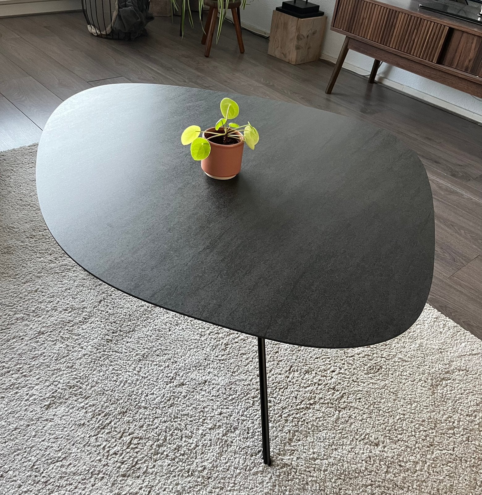 Leolux Liliom salontafel, Ophalen of Verzenden, Zo goed als nieuw, Rechthoekig