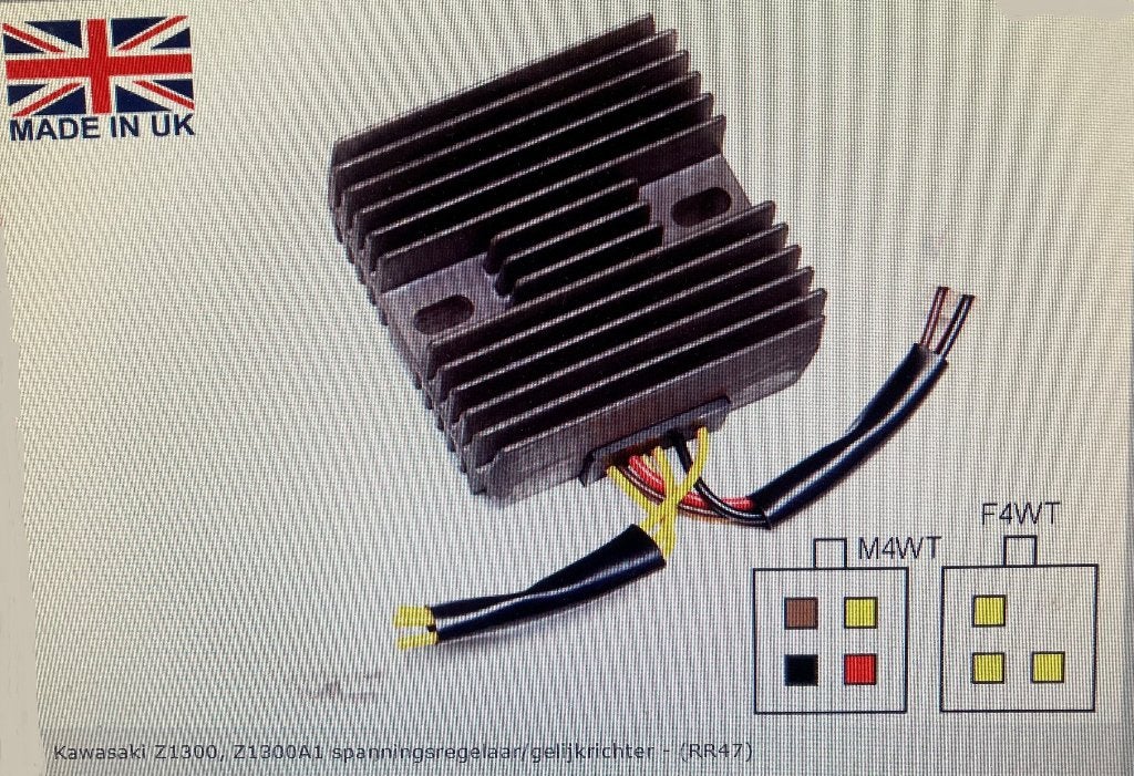 Nieuwe Spanningsregelaar/Gelijkrichter Kawa Z1300'79-'83, Motoren, Ophalen, Nieuw