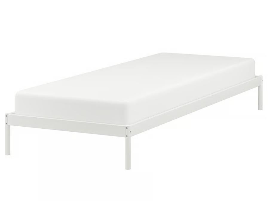 Eenpersoonsbed VEVELSTAD + matras VADSÖ zo goed als nieuw, Huis en Inrichting, Slaapkamer | Bedden, Ophalen, 90 cm, Eenpersoons