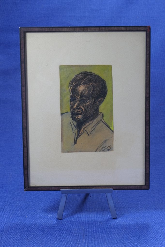 Tekening van "Deckhand" gezien vanaf Port Monaco 1958, Antiek en Kunst, Kunst | Tekeningen en Foto's, Ophalen of Verzenden, Tekening