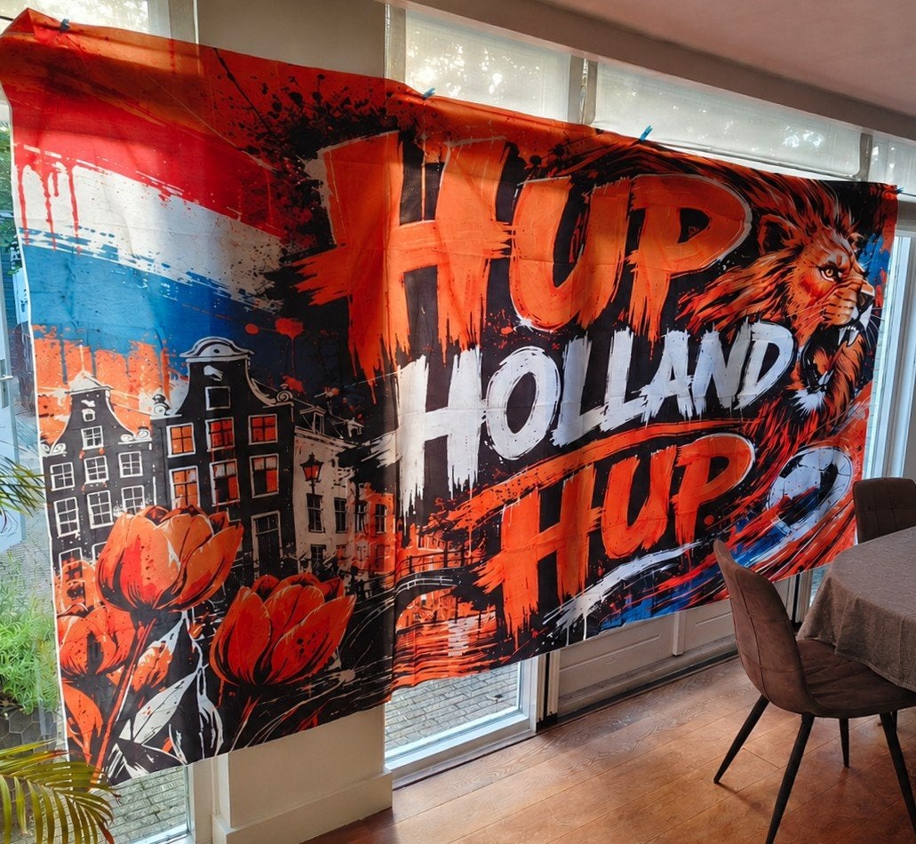 Spandoek hup Holland hup, Ophalen of Verzenden, Nieuw, Overige typen