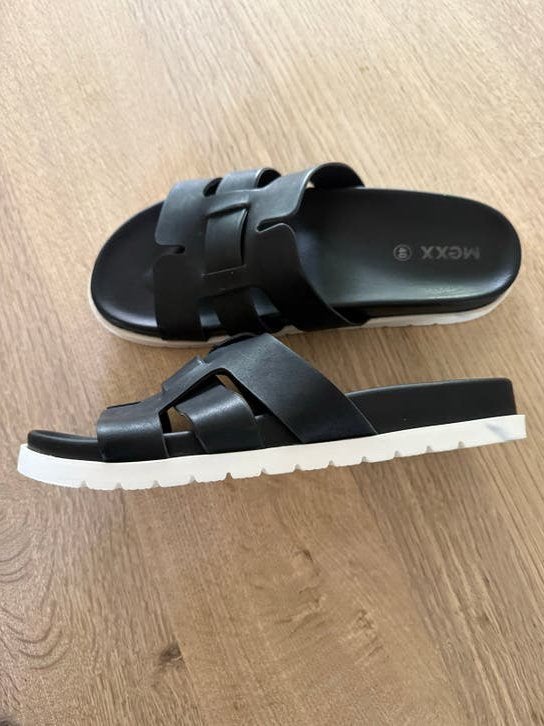 Mexx slippers maat 40, Ophalen, Nieuw, Zwart, Slippers