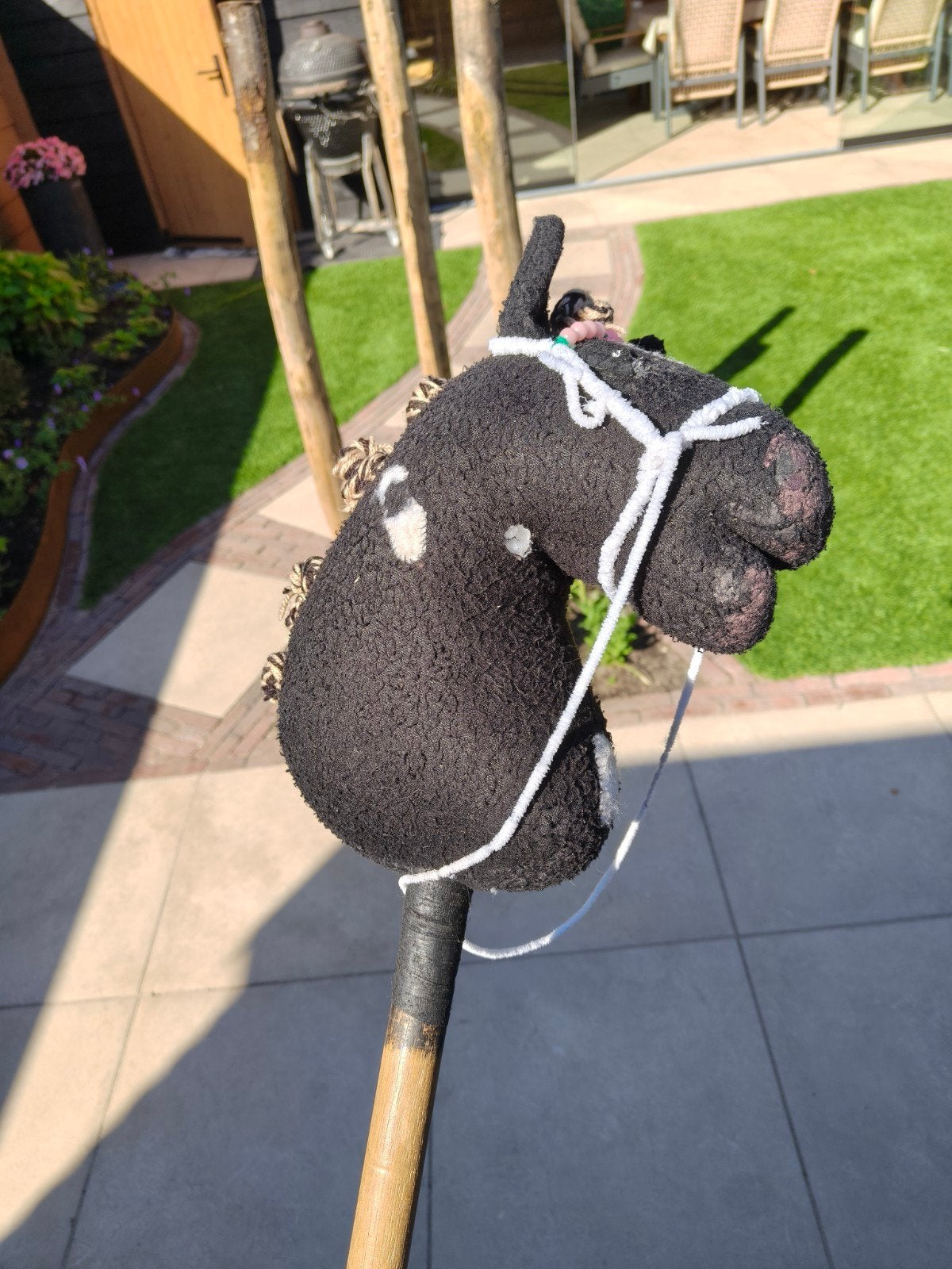 Zelfgemaakte hobby horse, Hobby en Vrije tijd, Overige Hobby en Vrije tijd, Ophalen, Gebruikt