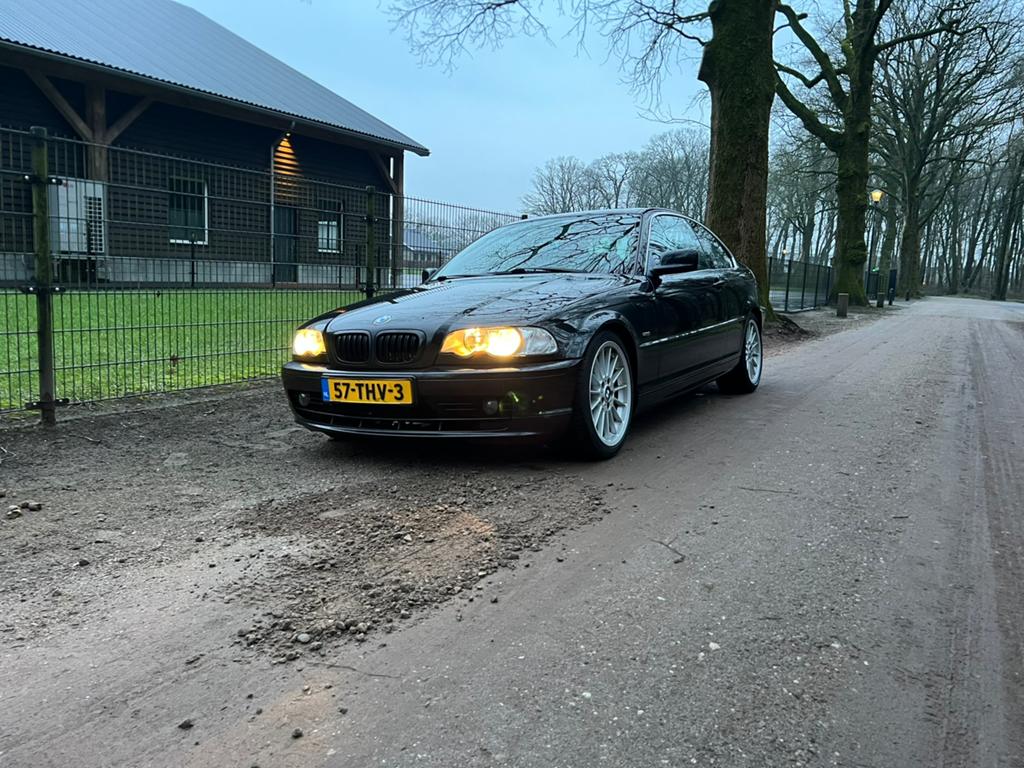 BMW 3-Serie 2.8 CI 328CI Coupe 1999 Zwart - Veel onderhoud!, 1370 kg, Zwart, 11 km/l, Handgeschakeld