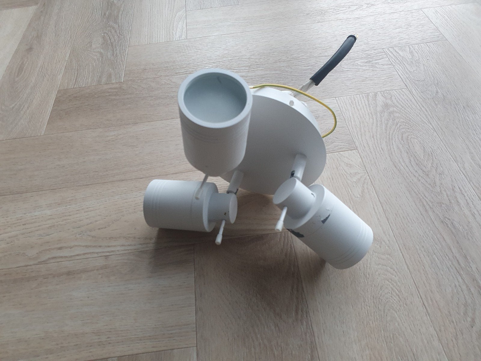 Plafondmontage spot 25 cm. + vaas, steen hg 50 40, Huis en Inrichting, Lampen | Wandlampen, Ophalen of Verzenden, Nieuw, Overige materialen