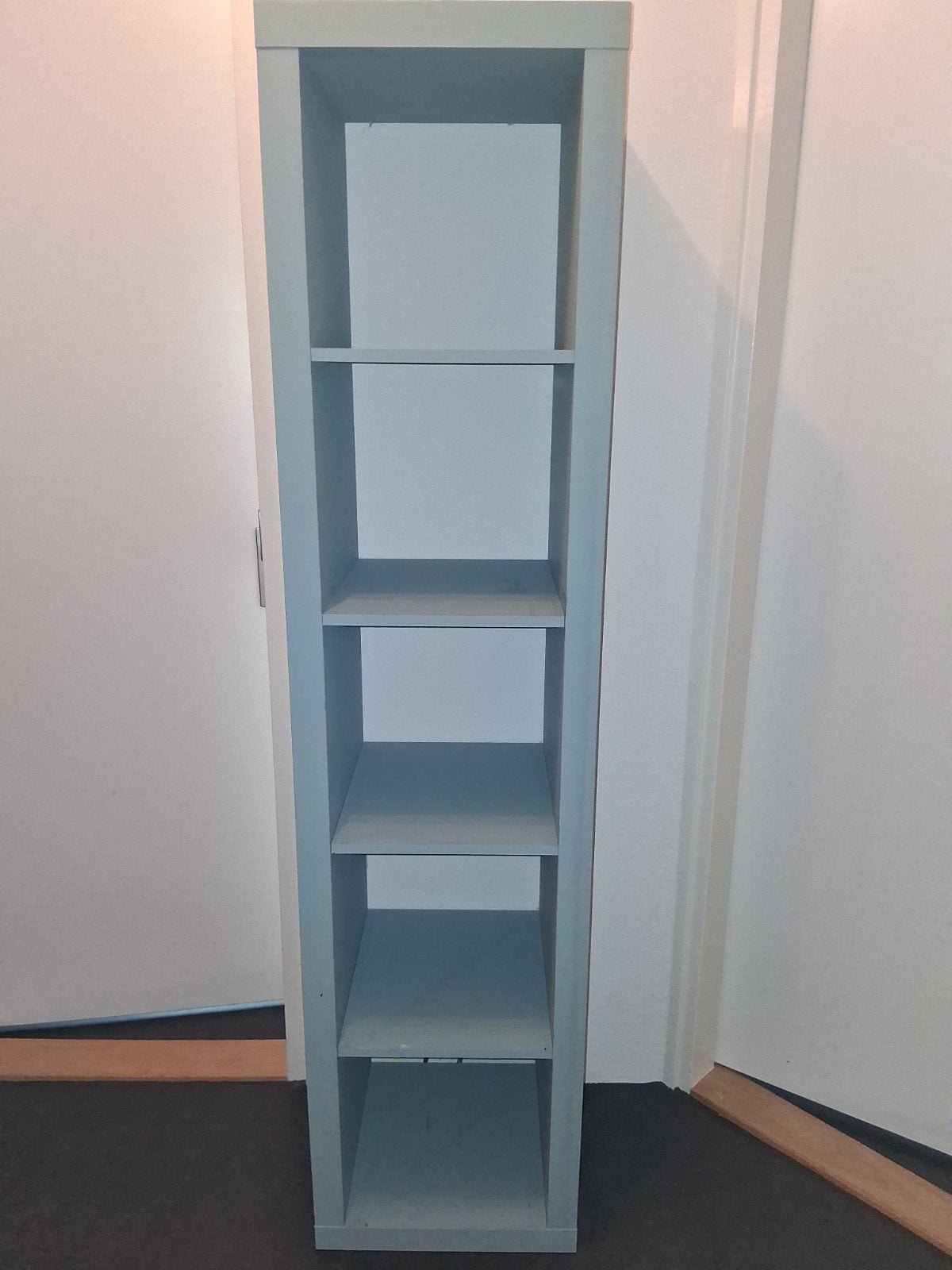 2x IKEA Kallax kast, geverfd in mintgroen, Ophalen, Met plank(en), Minder dan 50 cm, Gebruikt