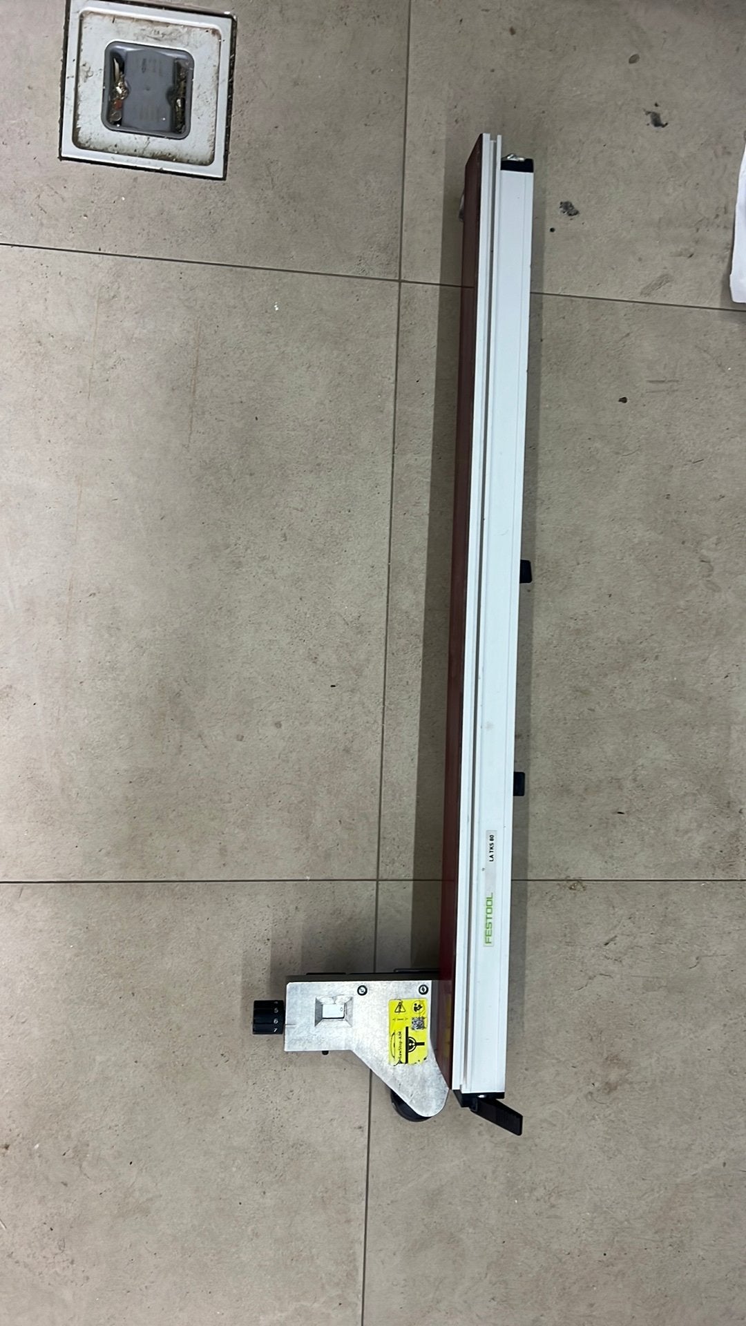 Festool tks 80 lengteaanslag, Doe-het-zelf en Verbouw, Ophalen of Verzenden, Zo goed als nieuw, Wit, Minder dan 100 cm