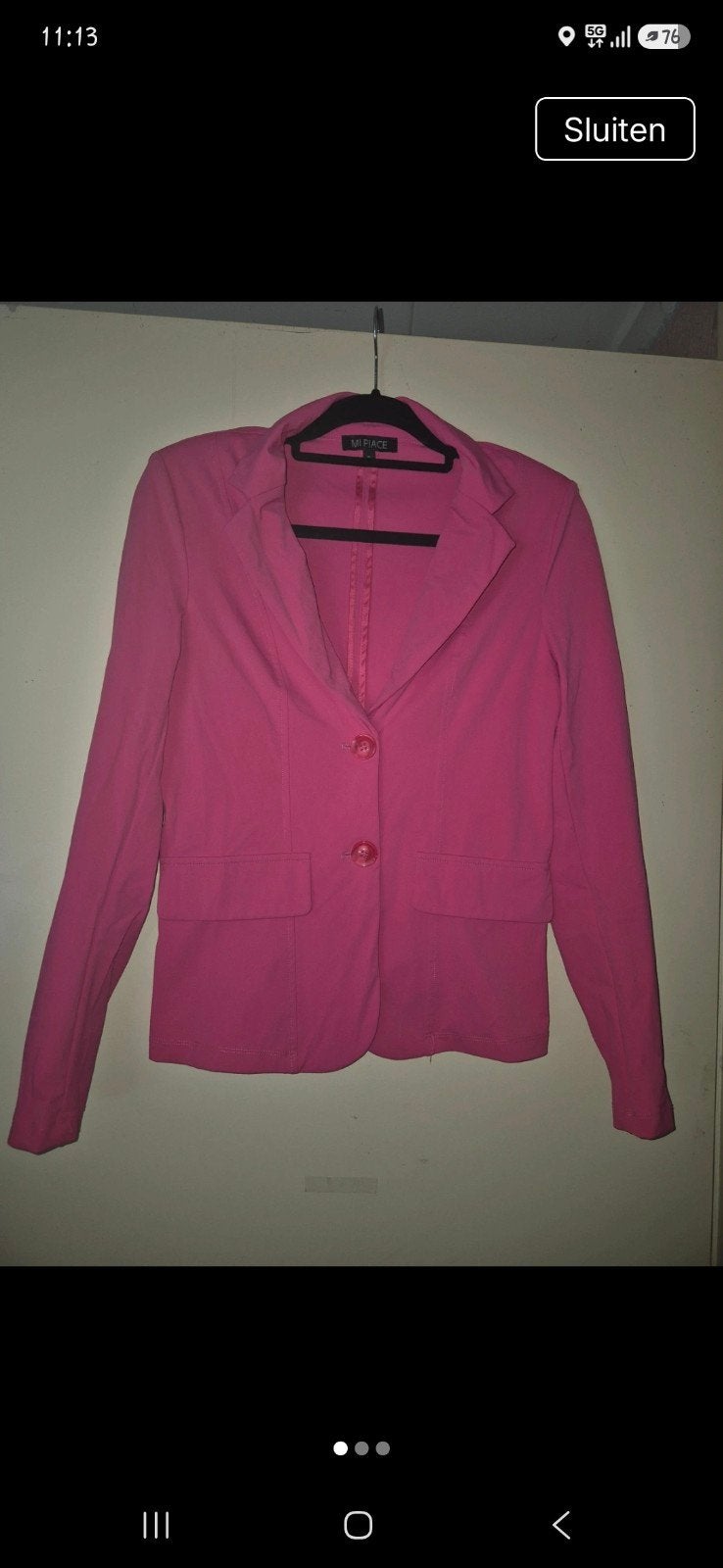 Roze blazer van Mi Piace, maat S, Mi Piace, Ophalen of Verzenden, Zo goed als nieuw, Jasje