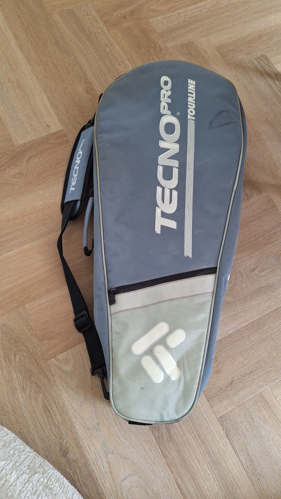 2 Tecno Pro tennisrackets met Tourline tas, Ophalen of Verzenden, Gebruikt, Racket, Overige merken