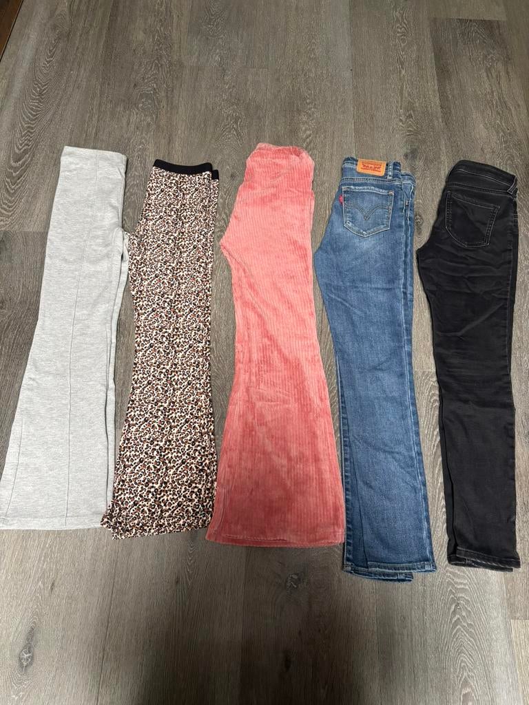 Broeken flair en skinny maat 140/146, Ophalen of Verzenden
