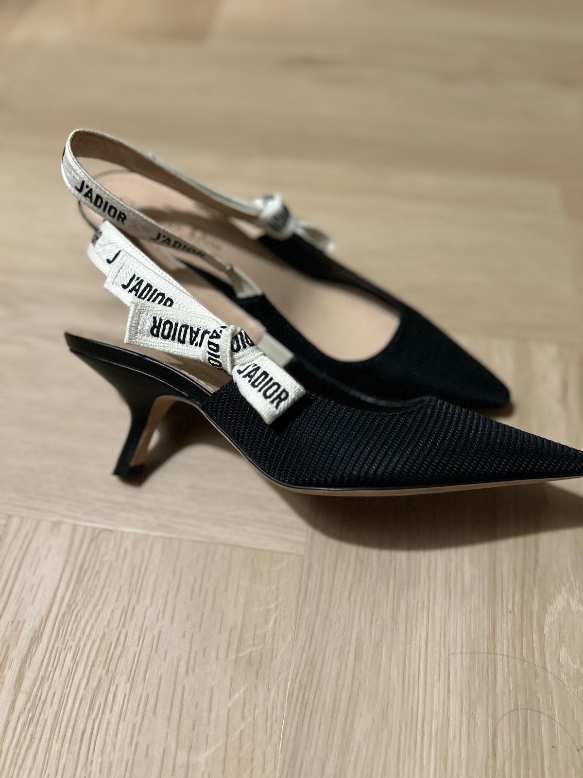 Dior J'Adior Slingbacks - Zwart - Maat 38, Kleding | Dames, Schoenen, Gedragen, Pumps, Zwart, Ophalen of Verzenden