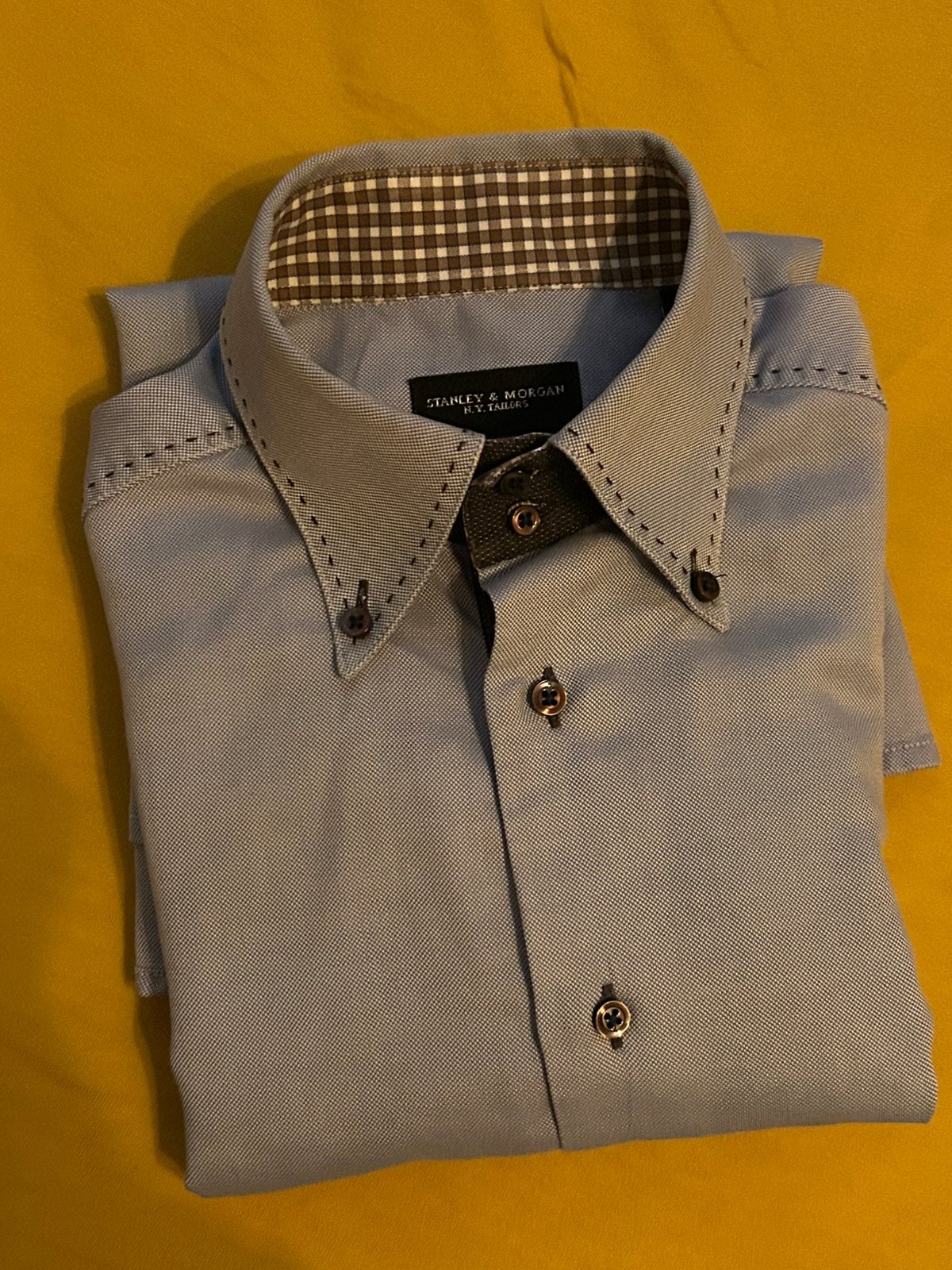 Stanley & Morgen maat 40 english style, Kleding | Heren, Ophalen of Verzenden, Zo goed als nieuw, Blauw, Halswijdte 39/40 (M)