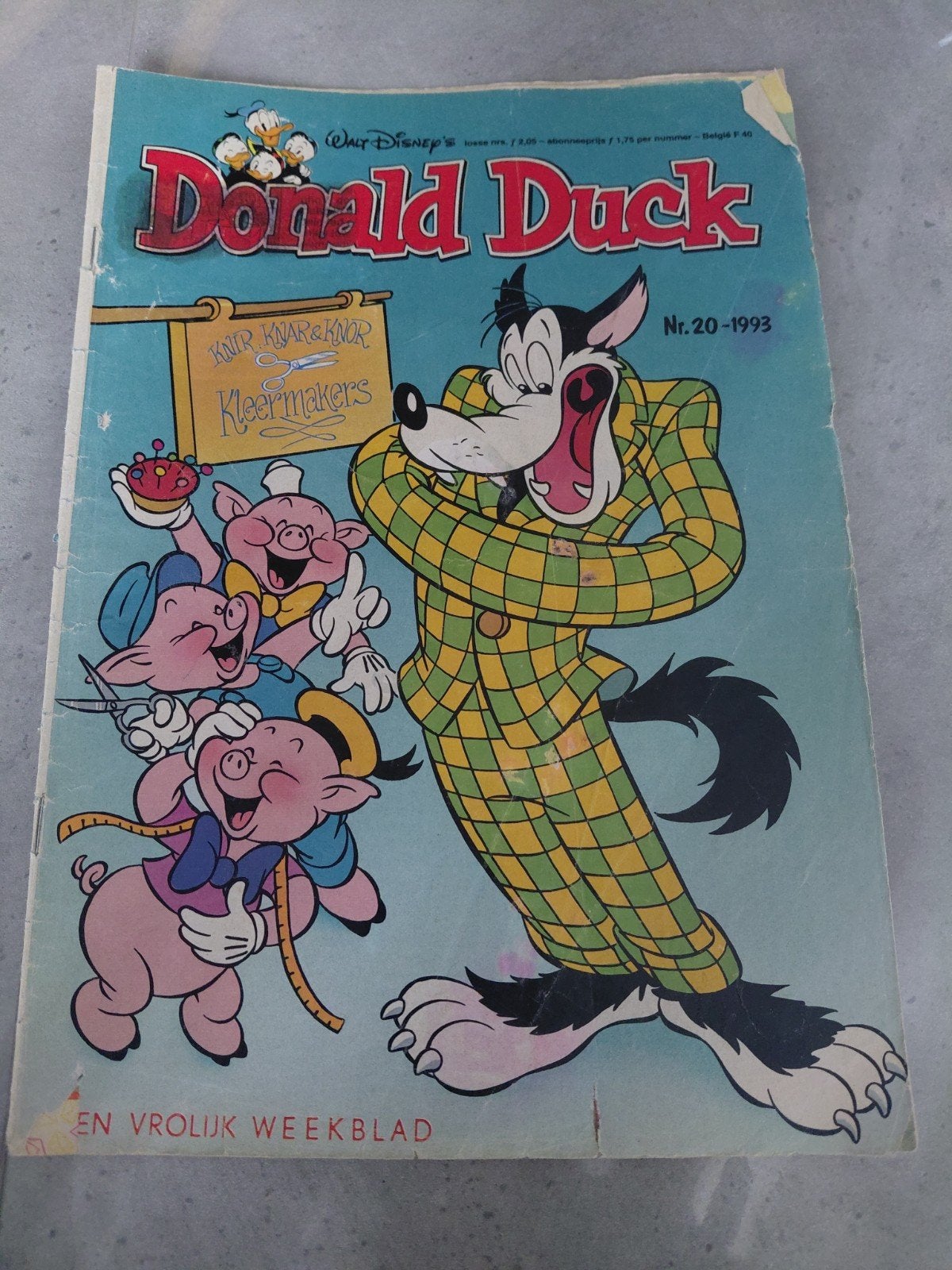 Donald Duck Nr. 20 - 1993 - Knir, Kwar & Knor Kleermakers, Eén stripboek, Ophalen, Gelezen, Walt Disney