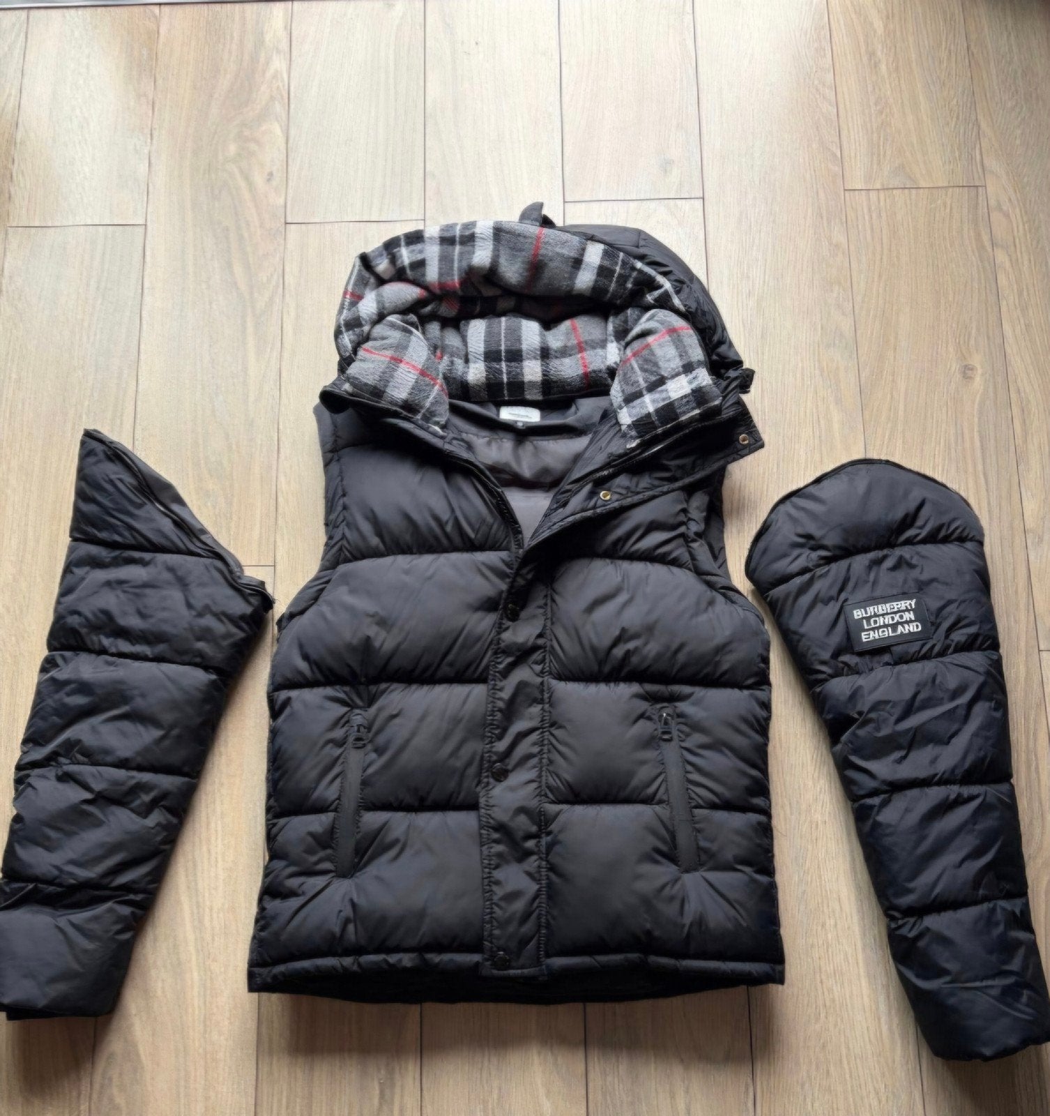 Burberry London England Bodywarmer met Afneembare Mouwen, Maat 48/50 (M), Zwart, Ophalen of Verzenden, Zo goed als nieuw