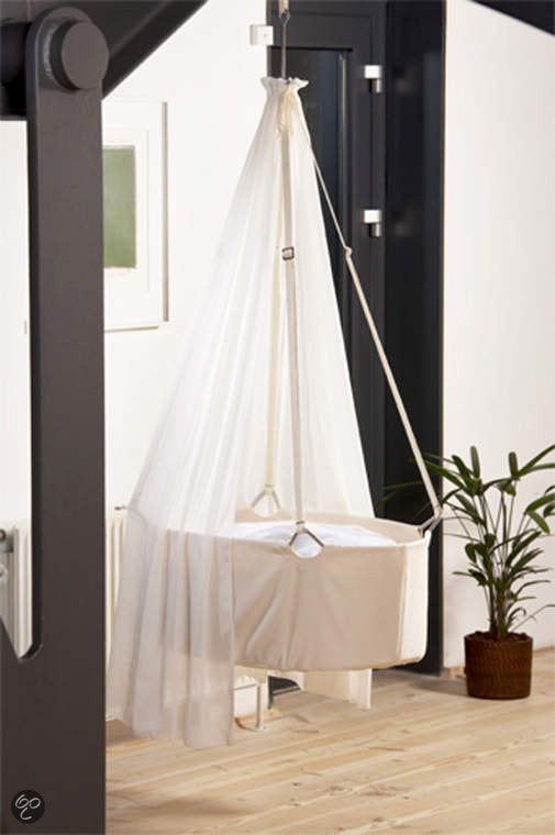 Leander hangwieg met hemeltje en andere baby accessoires, Ophalen, Zo goed als nieuw, Wieg