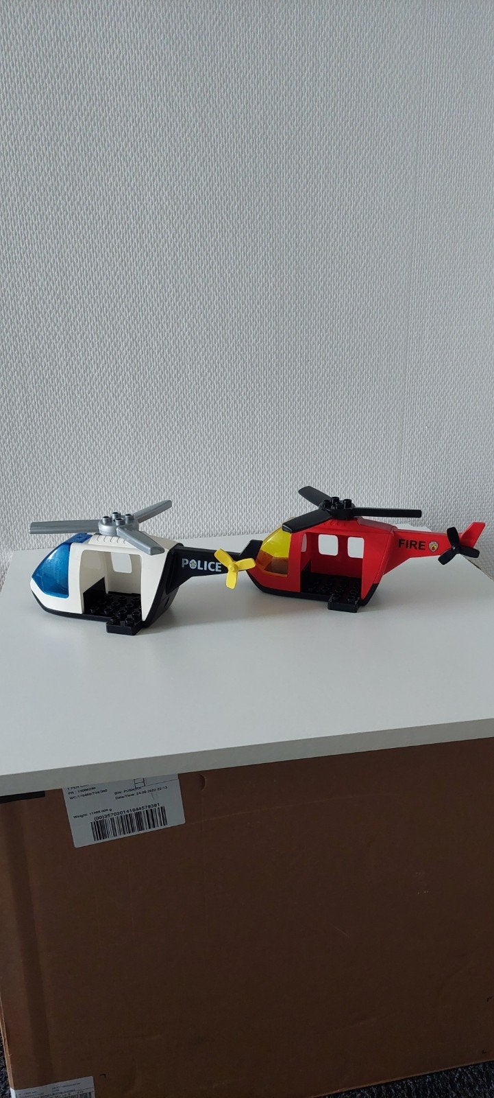 Lego Duplo Helikopters - Politie en Brandweer, Ophalen of Verzenden, Gebruikt, Duplo