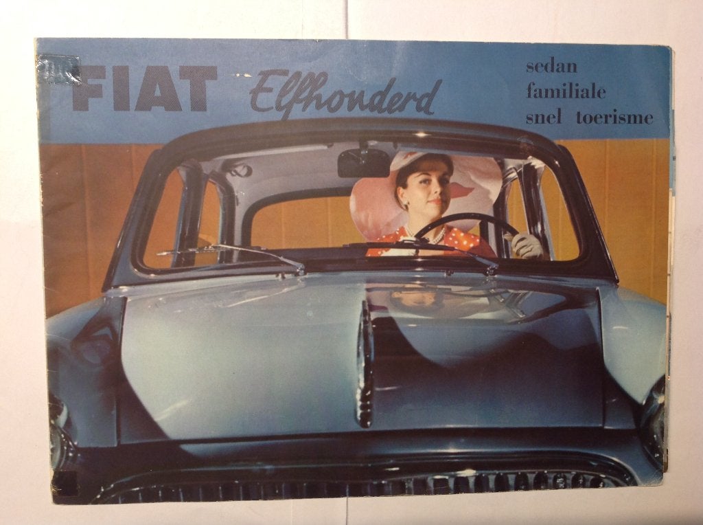 Fiat 1100 folder NED 12 blz 1956, Ophalen of Verzenden, Zo goed als nieuw, Overige merken