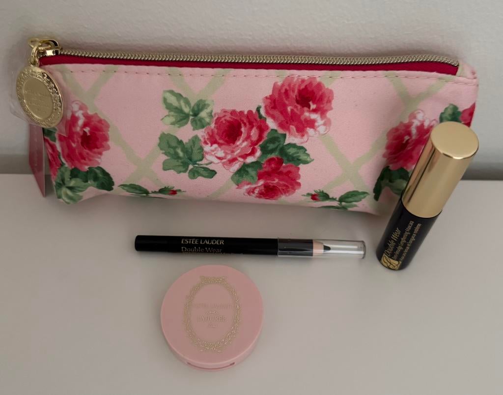 Estee Lauder pouch met 3 mini producten nieuw, Verzenden, Nieuw, Ogen